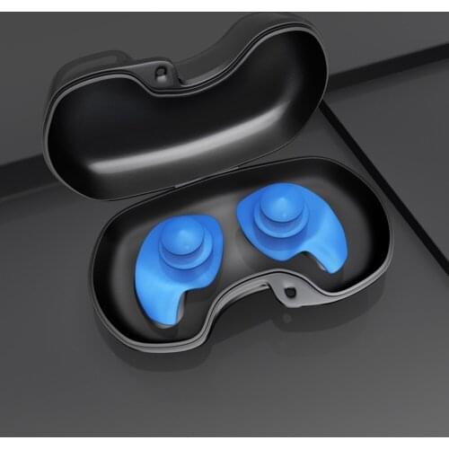 1 Pair New Swimming Earplugs Waterproof Reusable Silicone Swimming Ear Plugs For Swimming Showering Bathing Surfing Snorkeling