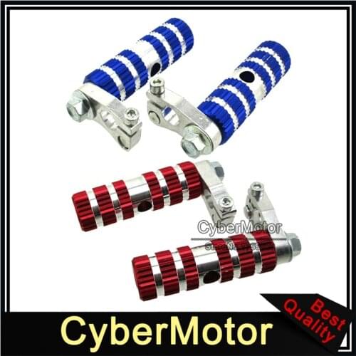 Aluminum Racing Footpegs Foot Rest Pegs For 2 Stroke 47cc 49cc Minimoto Pocket Bike MTA1 MTA2