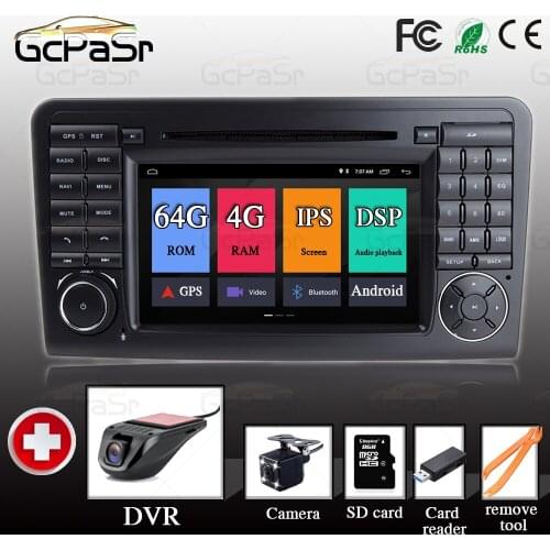 HD 2DIN IPS DSP GPS Android 10 Car Radio Reproductor For Mercedes Benz Clase GL Clase ML W164 ML350 ML500 X164 GL320 GPS Estéreo