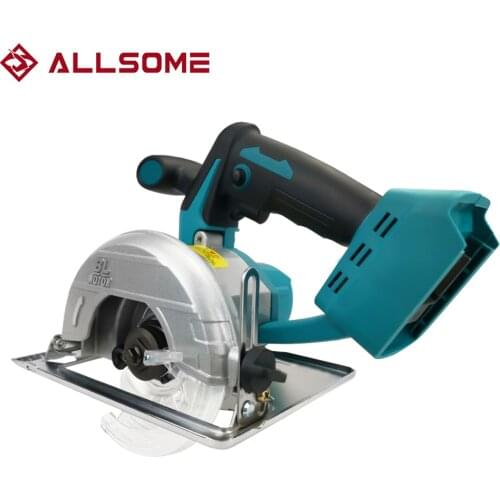 ALLSOME Electric Circular Saw 125mm Saw Blade Brushless Multi-Angle Cutting Suitable For Makita 18v Battery