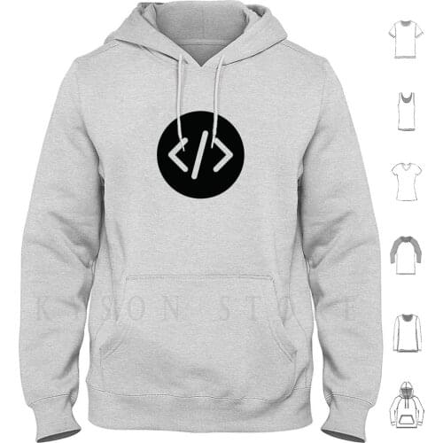 Source Code Hoodies Long Sleeve Icon Logo Symbol Graphic Geek Nerd Source Code Programmer Software Hacker