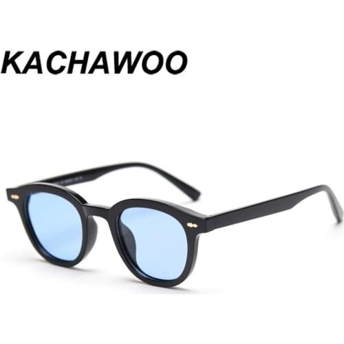 Kachawoo polarized sunglasses for women black blue square sun glasses men TR90 colorful lens unisex new year gift drop ship