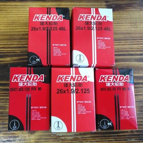 Kenda Bike Inner Tube For Mountain Road Bike Tyre Butyl Rubber Bicycle Tube Tire 26* 1.9/2.125 Tube