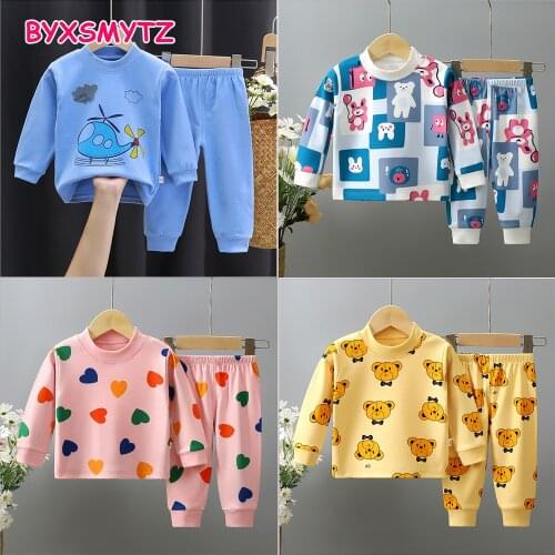 Clothing Sets Childrens Underwear Autumn Clothes + Pants Boys Home Wear Kids Girls Pajamas Baby Boy Sleepwear Pijama Infantil