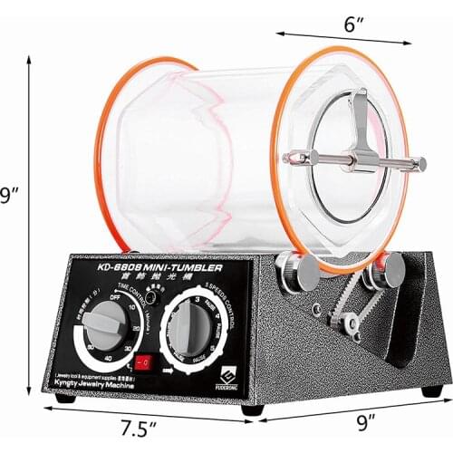 Tumbler Jewelry Polisher Bead Cleaner Polishing Finisher Machine Drum Polishing Machine Jewelry Rotary Tumbler