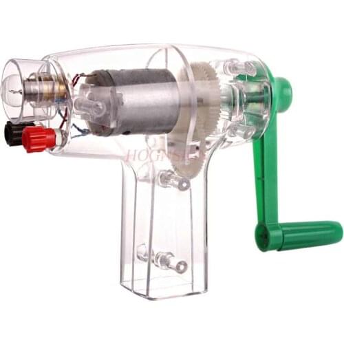 Hand-cranked generator model junior high school physics electrical experiment equipment electromagnetic instrument