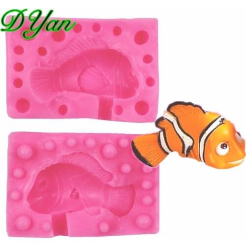 Cartoon Fish Fondant Cake Mold Chocolate Mold DIY Cake Baking Mold Handmade Soap Mold