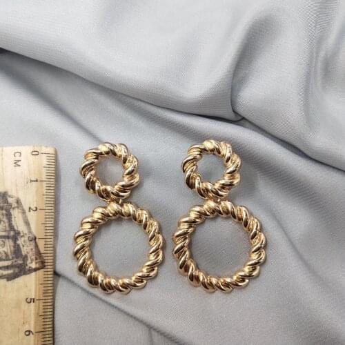 New Arrival New Earings Brinco Aros European And American Style Jewelry Personality Retro Fashionable Earrings Female D33