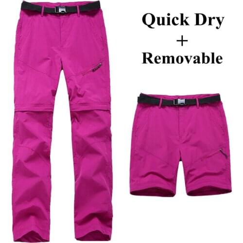 New Women Detachable Quick-drying pants Spring Summer thin sports trousers Female Outdoor camping Hiking Trekking fishing Pant