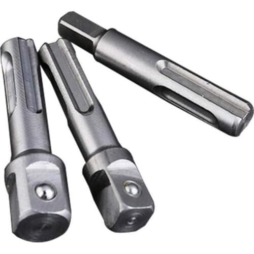 SDS Plus Socket Driver Drills Drill Bit Adapter Steel Ball Conversion Sleeve+Stainless Steel Connecting Rod S Handle Rod