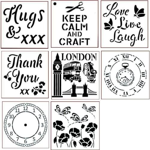 London Big Ben Clock Plastic Stencil for DIY Scrapbooking Album DIY Paper Card Craft Fun Templates Decoation New 2019