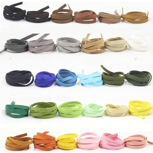 Flat Faxu Leather Lace Beading Thread Faux Suede Cord String 10mm width Velvet Beading DIY Jewelry Findings Supplies