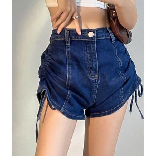 Alien Kitty Short Jeans Sexy Plus Size S-XL Femme Chic Summer 2021 Loose High Waist Retro Girls Wide Leg OL All Match Shorts