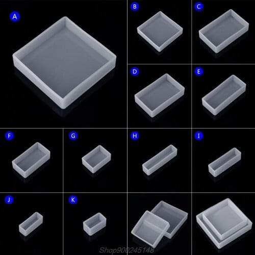 Silicone Mold DIY Square Rectangle Exopy Resin Mirror Crafts Jewelry Decoration Dropshipping