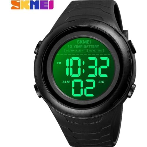 SKMEI Fashion Mens Sport Watches with 10 Year Battery Man Digital Watches 2020 Modren Chronograph Alarm Electronic Clock 1675