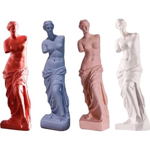 Venus De Milo Statue Abstract Resin Desktop Ornaments Sculpture Miniature Goddess Figurines Character Nordic Art Crafts