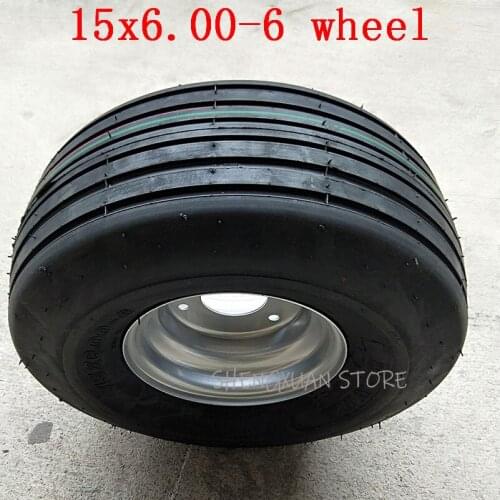 High Quality and Reputation 15X6.00-6 Wheel Fits for 168CC Karting Go Kart Motorcycle Wheel Rim with Tubeless Tire