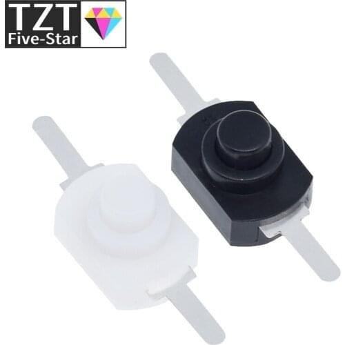 10pcs DC 30V 1A Black On Off Mini Push Button Switch for Electric Torch