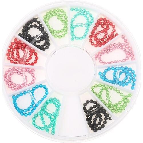 3D Nail Art Rhinestone Diamond Glitter Decoration Chain Shaped