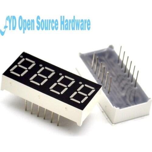 5pcs 4bit 4 bit Common Cathode Digital Tube 0.36" 0.36 inch Red LED Digit 7 Segment