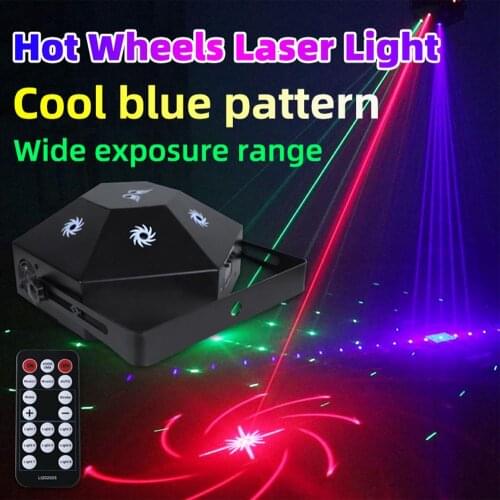 8-eye RGB Disco Lamp DMX Remote Control Stage Strobe Light Dj Led Laser Projetor Christmas Bar Party Light New Year Home Decor
