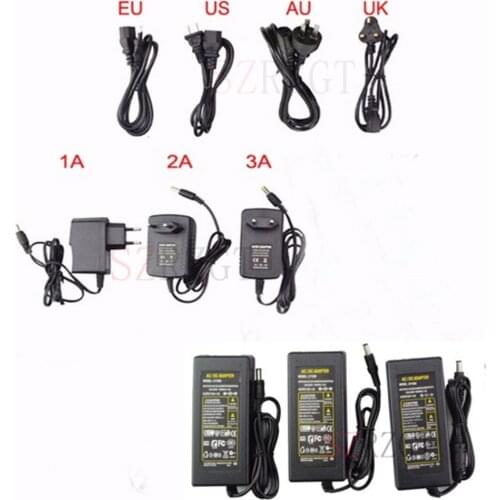 ZUW Power Adapter Supply DC 5V 12V 24V 1A 2A 3A 5A DC 5 12 24 V Volt Lighting Transformers LED Driver Charger Adapter LED Strip