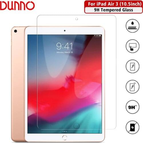Tempered Glass Protective Film For 2017 iPad Pro 10.5 Screen Protector Glass Apple 2019 iPad Air 3 Screen Film Aipad Protection