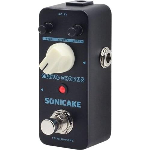 SONICAKE Cloud Chorus Guitar Effects Pedal Classic BBD-Style Analog Chorus Sound Guitar QSS-04