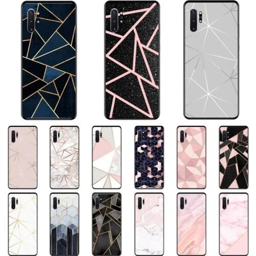 Geometric Marble Texture Phone Case For Samsung A31 A70 A20E S10 E S20 Plus Note 9 20