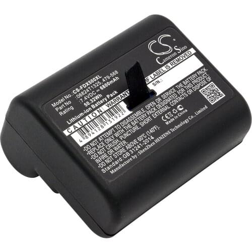 CS 6800mAh / 50.32Wh battery for Fluke DSX Versiv, DSX-5000 CableAnalyzer, Versiv 06824T1325, 479-568, MBP-LION