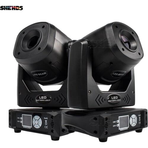 Cheapest Price 2Pcs 100W LED Spot Moving Head Lighting 7 Dynamic&6 Pattern For Discos DJ Theater Concert Effect Christmas Lights