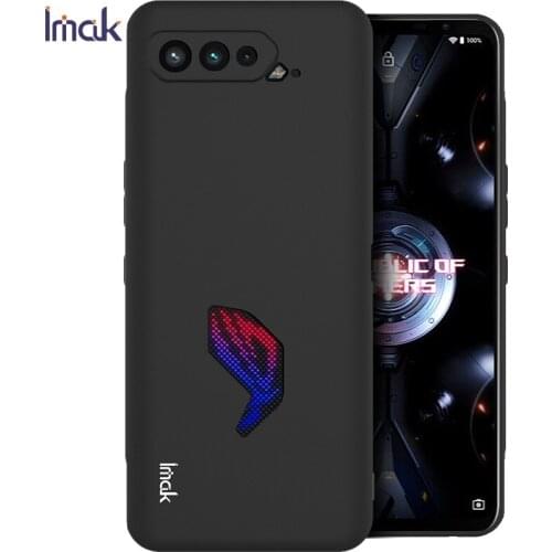 For ASUS ROG Phone 5, imak Phone Case Luxury Shockproof Classic Soft TPU Rubber Case Cover
