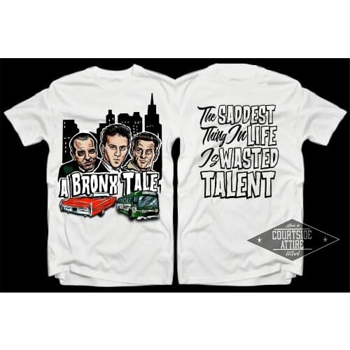 A Bronx Tale Movie Shirt new Spring High-Elastic Cotton New Funny Brand Clothing Customized T shirts Sale double side Tee