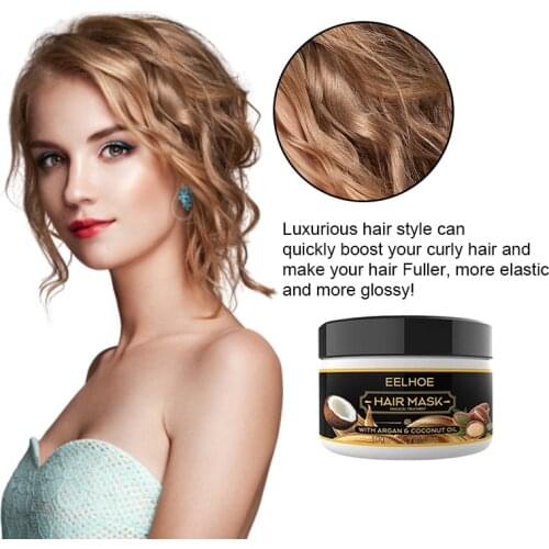 10/20/30/50g Coconut Oil Curly Hair Lofting Cream Conditioner Repairs Damaged Roots And Nourishes Keratin Hair Scalp TSLM1