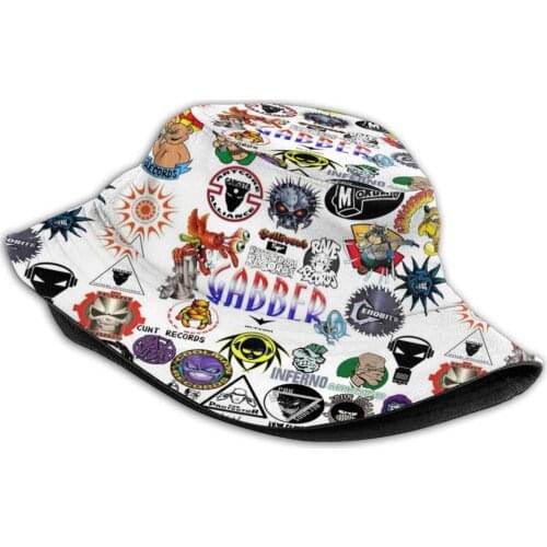Gabber S Korean Ladies Outdoor Sun Hat Bucket Cap Gabber Mokum Forze Waxweazle Cenobite Enzyme X Deathchant Gabberhead Meta4