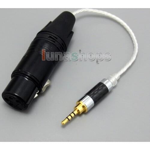 LN004956 TRRS 2.5mm Balanced To 4pin XLR Female Audio Silver Cable For IRIVER AK240 AK320 AK240ss