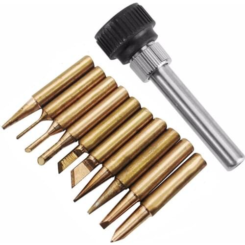 11pcs 900M-T Series Copper Soldering Iron Tips Metal Lead Free Welding Equipment Tool