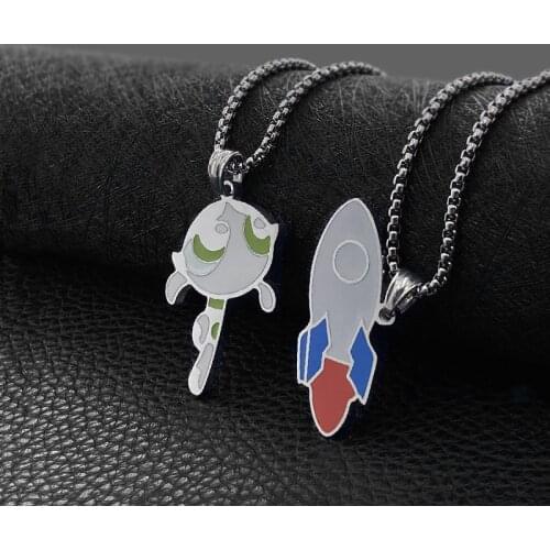 Fashion titanium steel cute jewelry necklace pendant simple clothing accessories jewelry hot sale