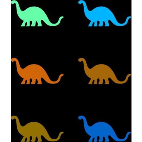 Cartoon Dinosaur Glow Switch Sticker Funny Animal Luminous Wall Decal for Kids Rooms Boy Bedroom Home Car Laptop DIY Decoration