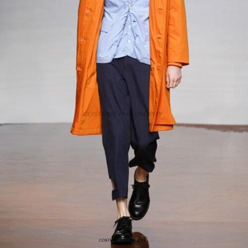 27-44 2017 Mens clothing Hair Stylist Catwalk Original fashion Casual Foot mouth Hole pants trousers costume plus size costumes