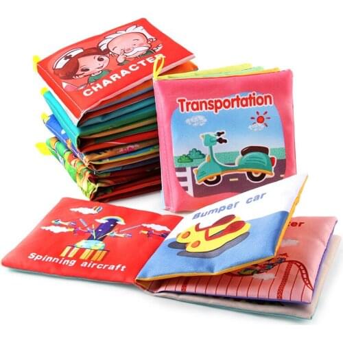 Soft Baby Cloth My First Early Learning Book Animal Oceans Educational Toys Intelligence Development Books For 0-36 Months Kids