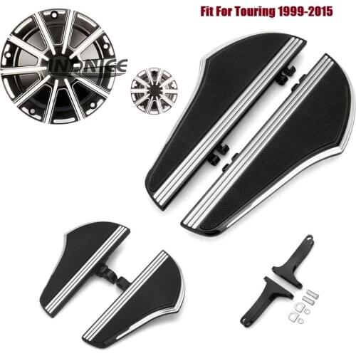 Rider passenger Defiance CNC cut Footboards Derby timer cover For harley 1999-2015 Road King FLHR 2010-2011 Street Glide Trike F