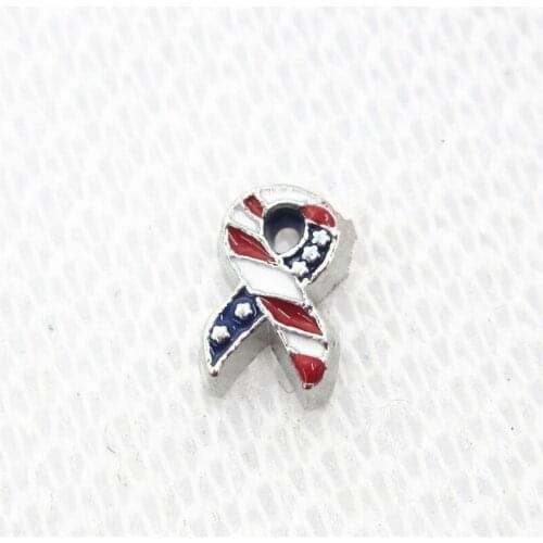New Designs 20pcs/lot Awareness Ribbon Floating Charms Living Glass Memory Floating Lockets Charm DIY Jewelry Charms