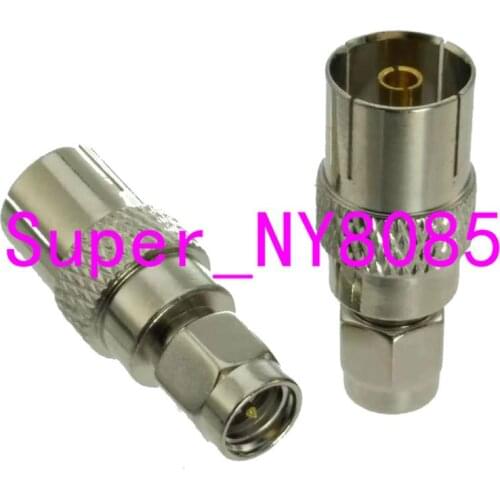 Adapter IEC PAL DVB-T female jack to SMA male plug straight COAXIAL