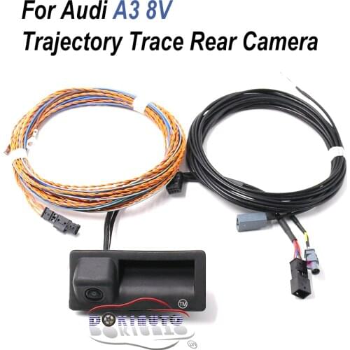 Rear View Camera Trunk handle with Trajectory Trace For Audi A3 8V MIB UNIT 8V0827566B 8V0 827 566 B