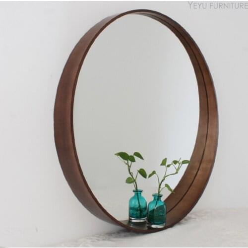 Modern Design Wall Mounted wooden Mirror decoration with storage, vestibule mirror, Living Room Home Accessory wall decoration