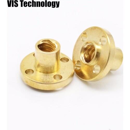 3D printer parts Copper Trapezoidal Screw Nut for T8 Screw T8 nuts stepper motor, rail screw