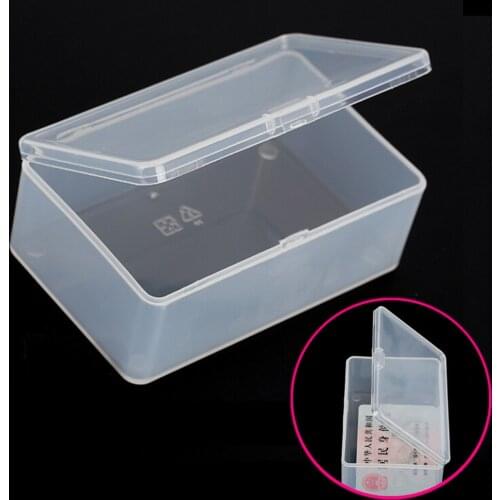 10*6*3.6cm Small Clear Plastic Transparent Box Store Coin / Buttons Mini Things Collection With Lid Storage Box Container Case