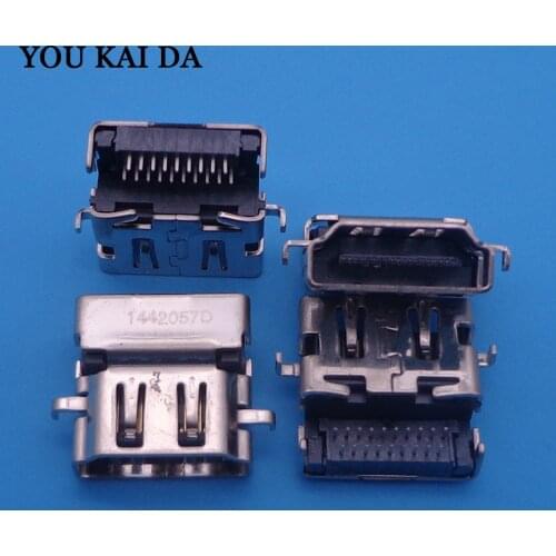 100pcs Replacement Female Jack Socket HDMI-compatible Connector / 19P Port for Asus Lenovo HP Samsung Etc Laptop Motherboard