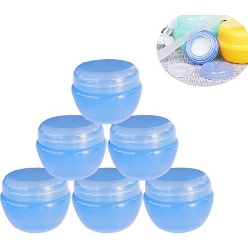 15pcs/lot 50ml colorful Small Plastic Sample Mini Bottle Jars Cosmetic Empty Makeup Containers Pot